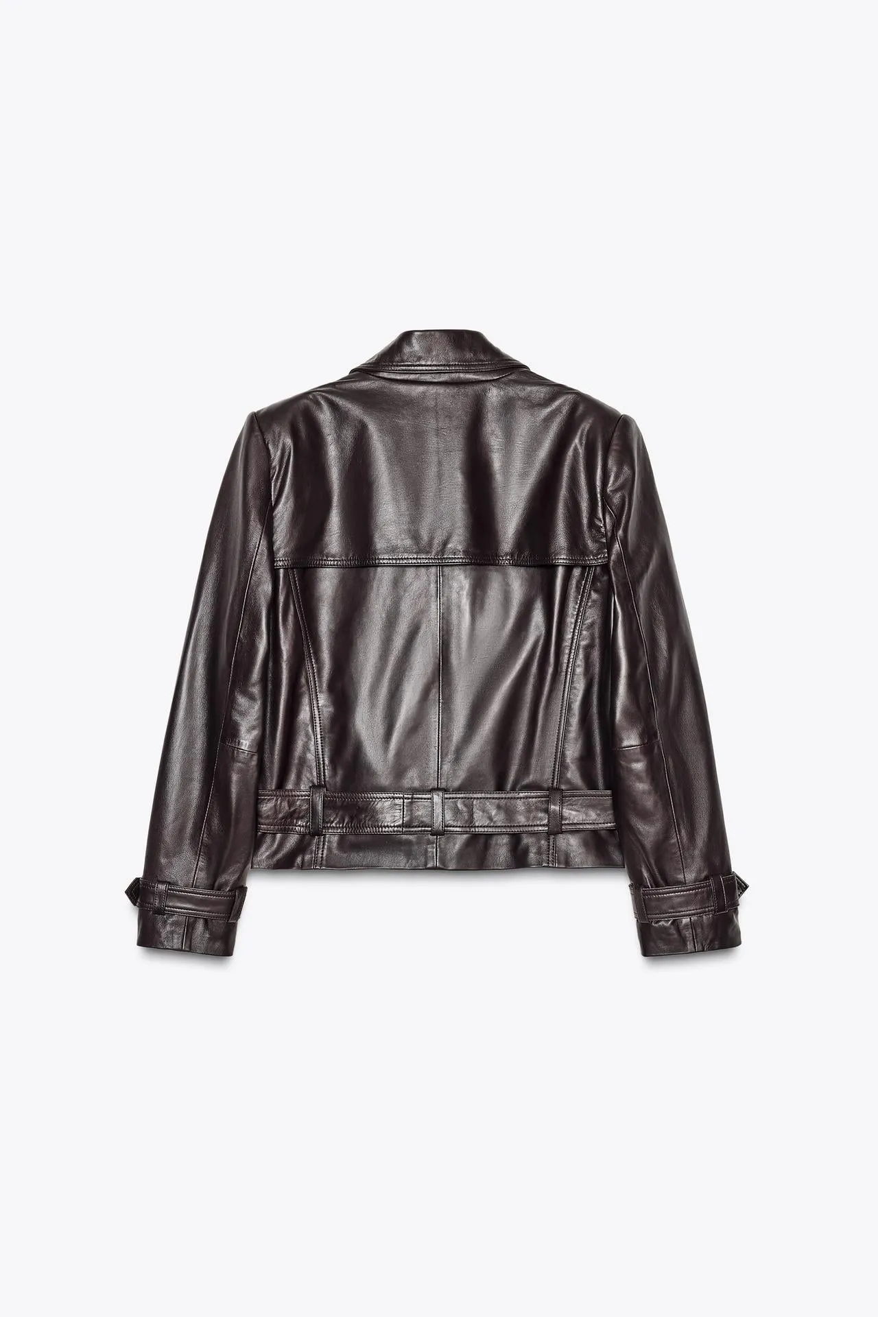 100% leather biker jacket ZW Collection limited edition