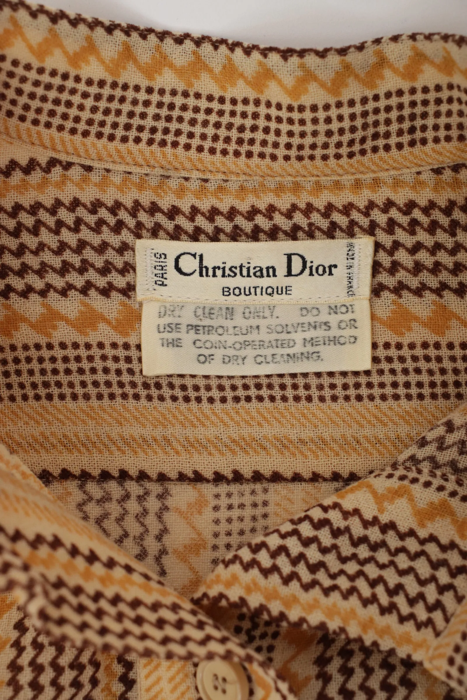 1970s Christian Dior Woven Midi Dress