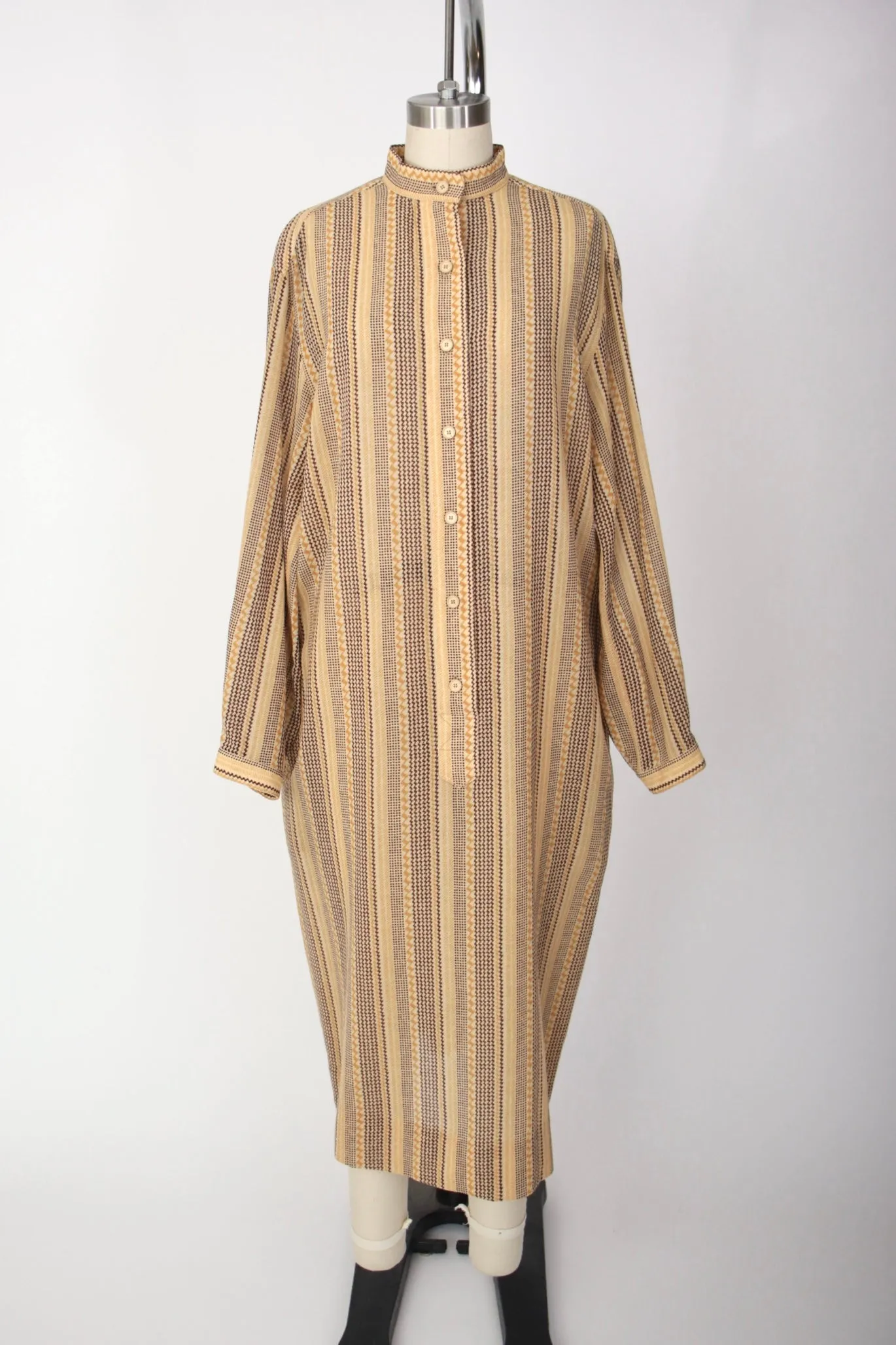 1970s Christian Dior Woven Midi Dress
