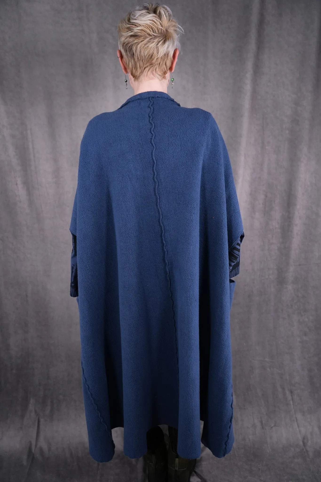 5295 Sherpa Kimono Vintage Indigo-P