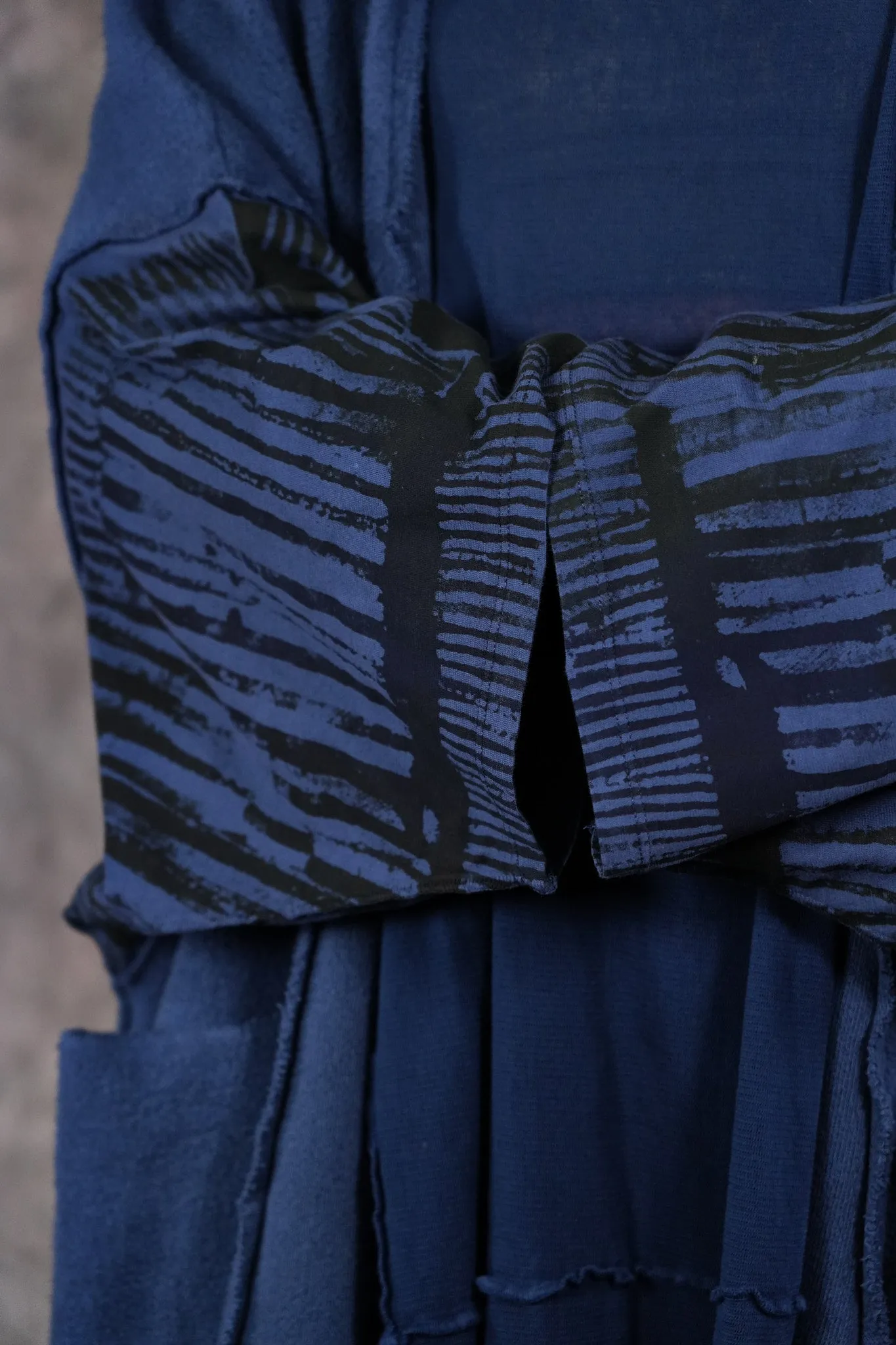 5295 Sherpa Kimono Vintage Indigo-P