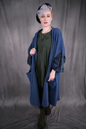 5295 Sherpa Kimono Vintage Indigo-P