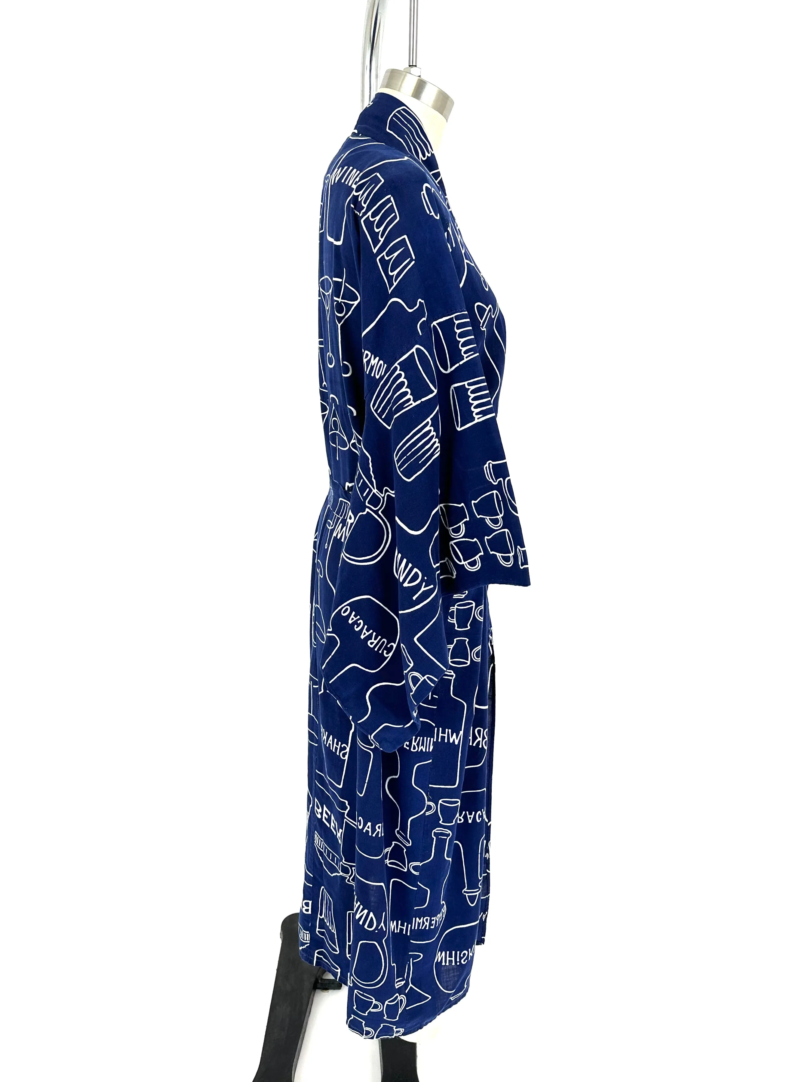 60s Novelty Print Kimono