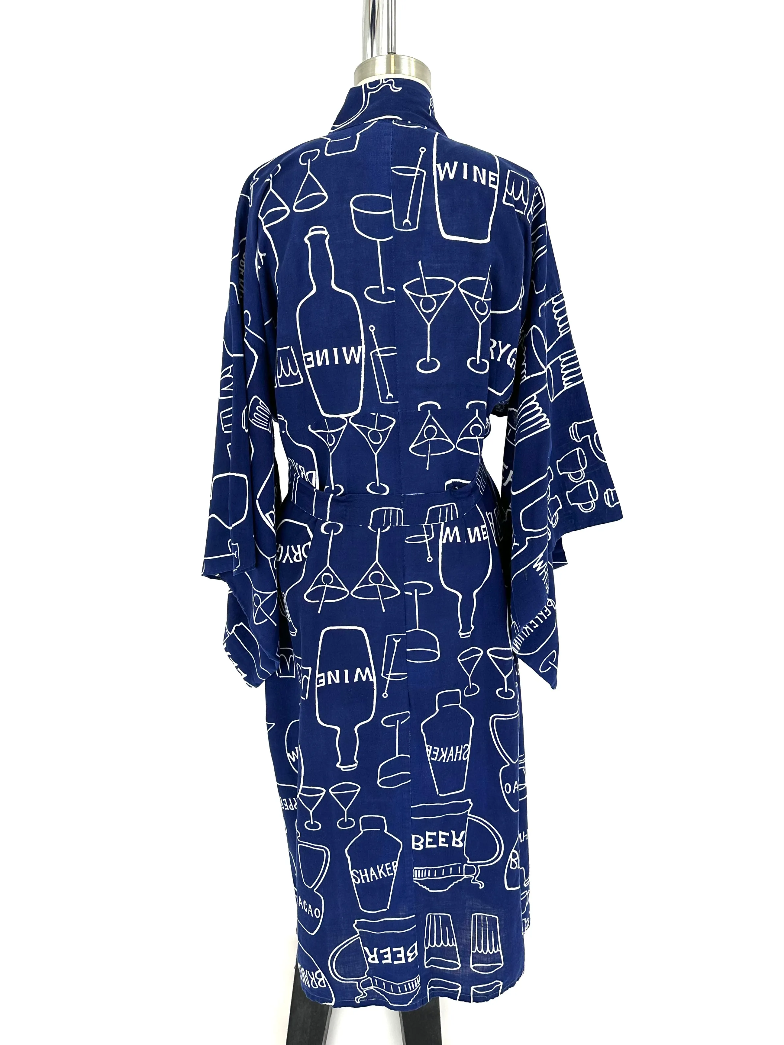 60s Novelty Print Kimono