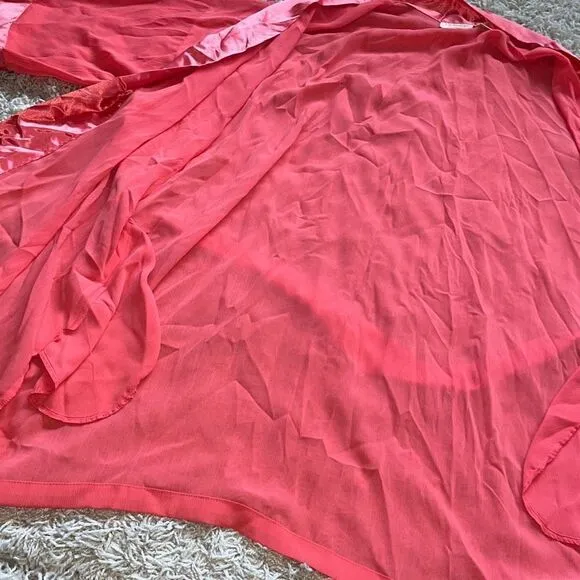 80's Victoria's Secret Short Satiny Kimono Robe,  Cover Up, Loungewear Vintage L