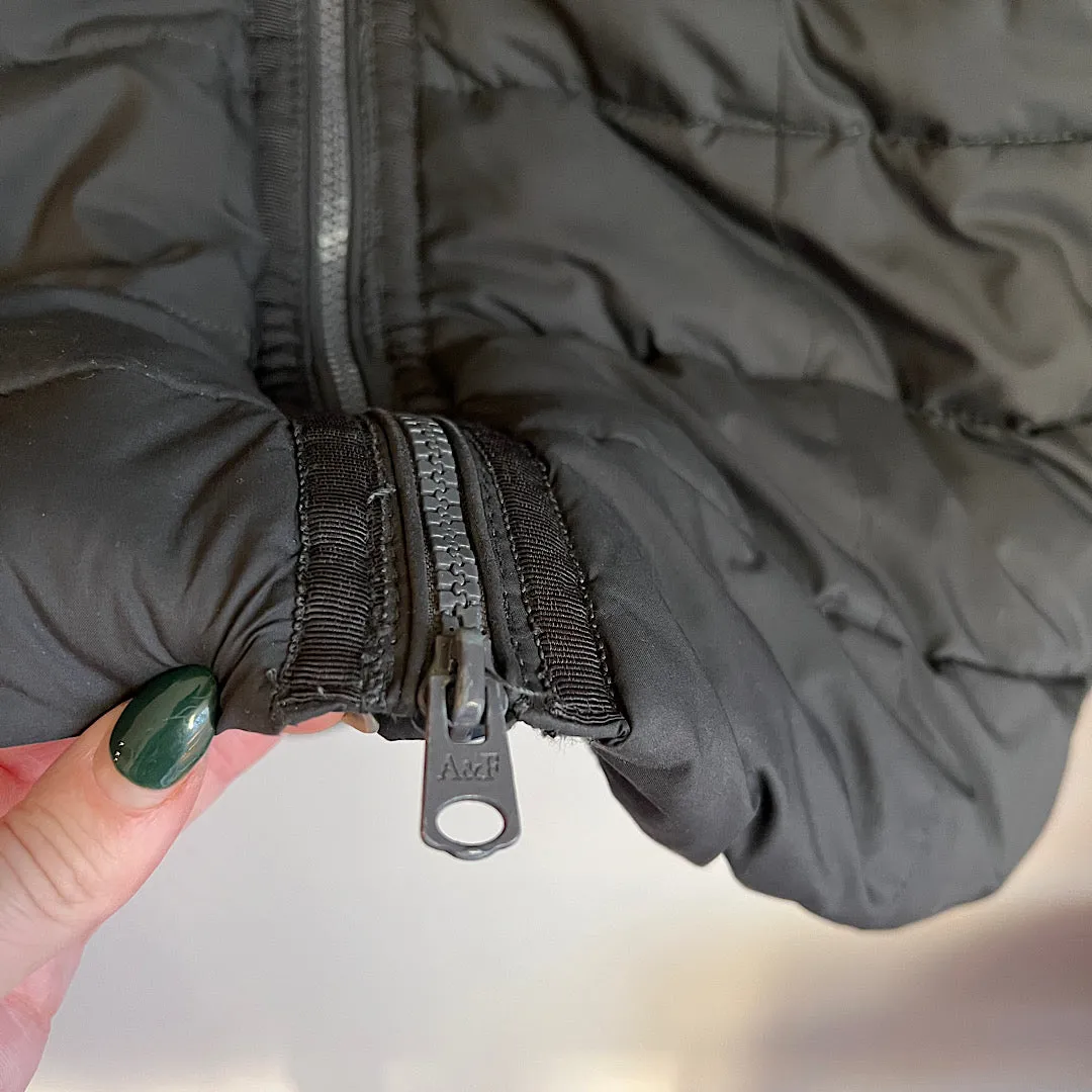 Abercrombie & Fitch Long Down Puffer Jacket