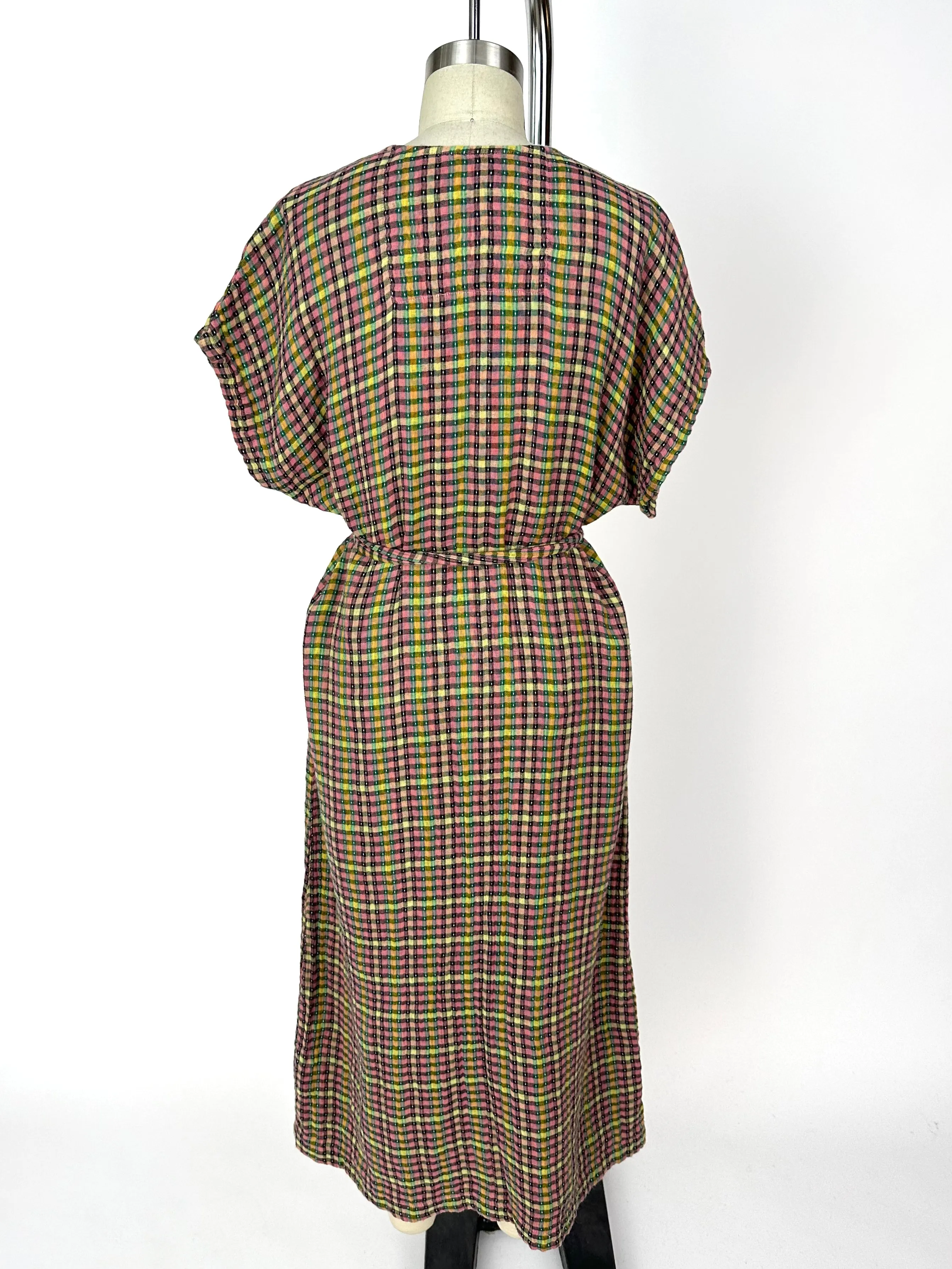 Ace & Jig Pink Rainbow Gingham Dress