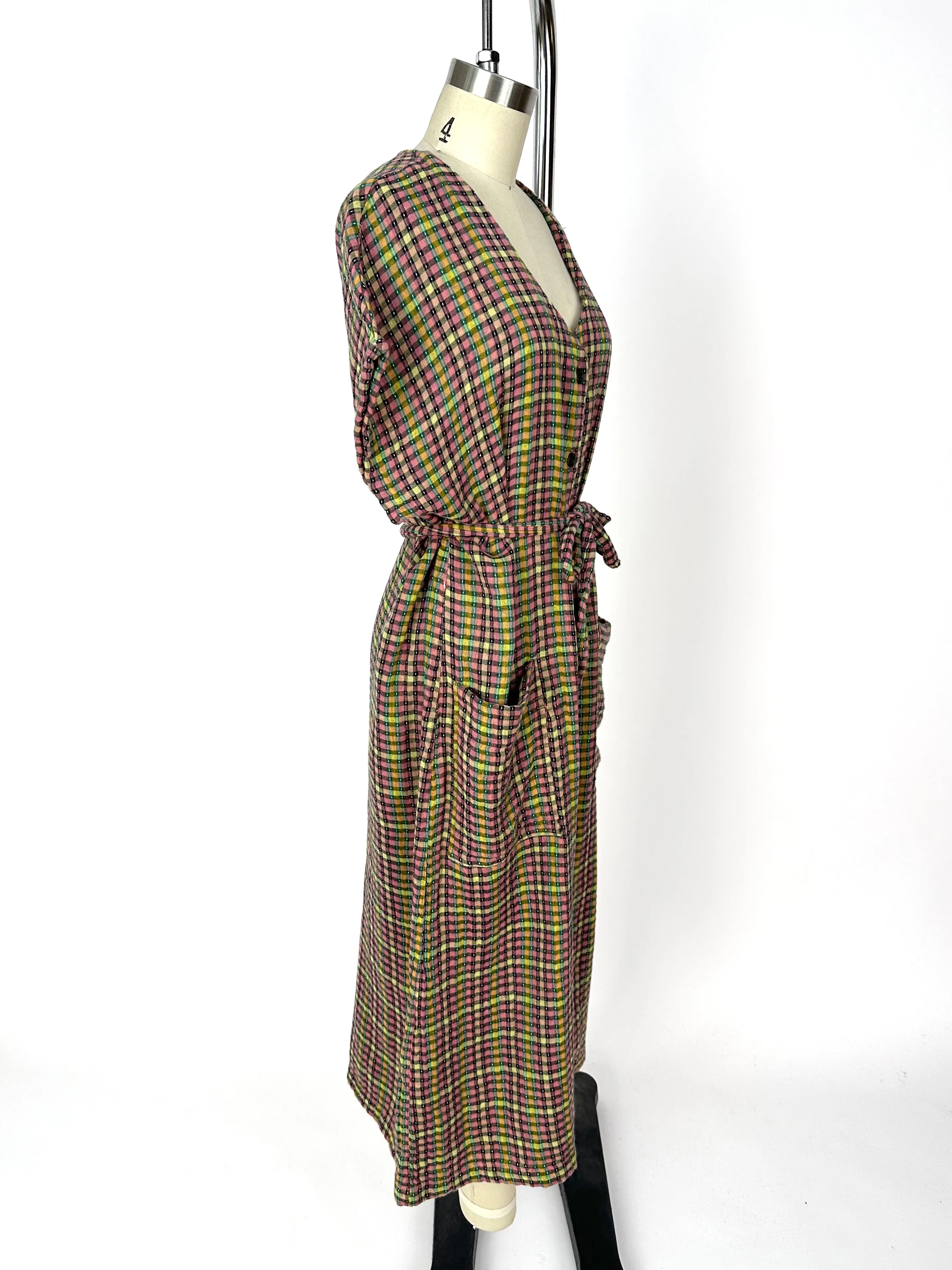 Ace & Jig Pink Rainbow Gingham Dress