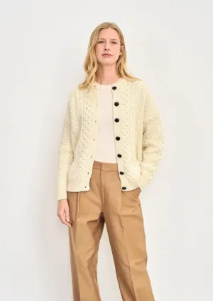 Achill Island Ladies Aran Cardigan