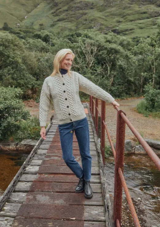 Achill Island Ladies Aran Cardigan