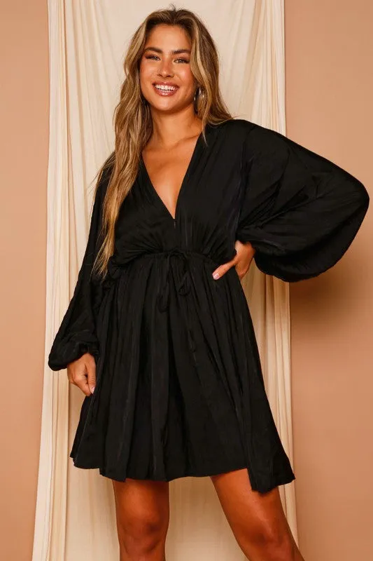 Ainsley Pleated Kimono Sleeve Dress