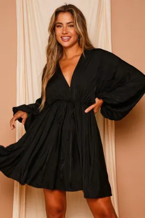 Ainsley Pleated Kimono Sleeve Dress