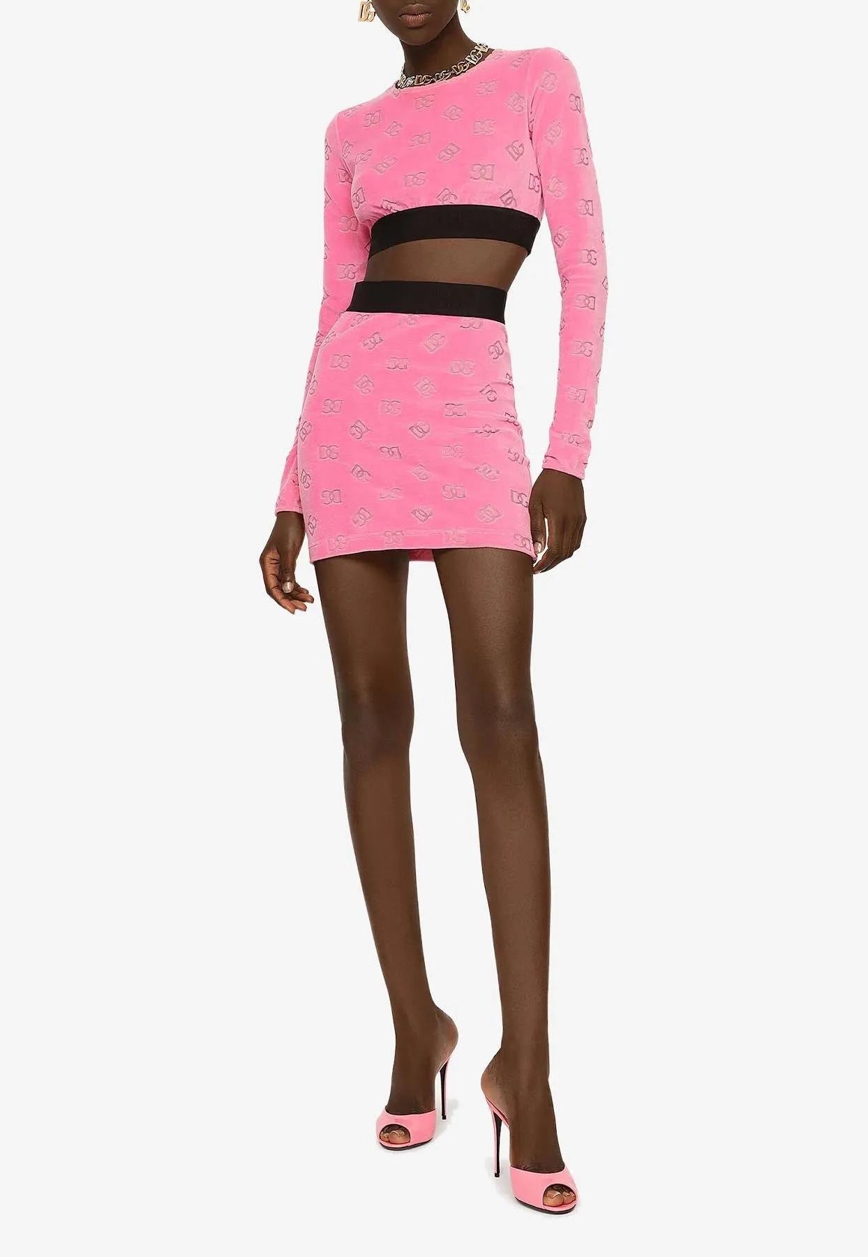 All-Over Logo Mini Skirt