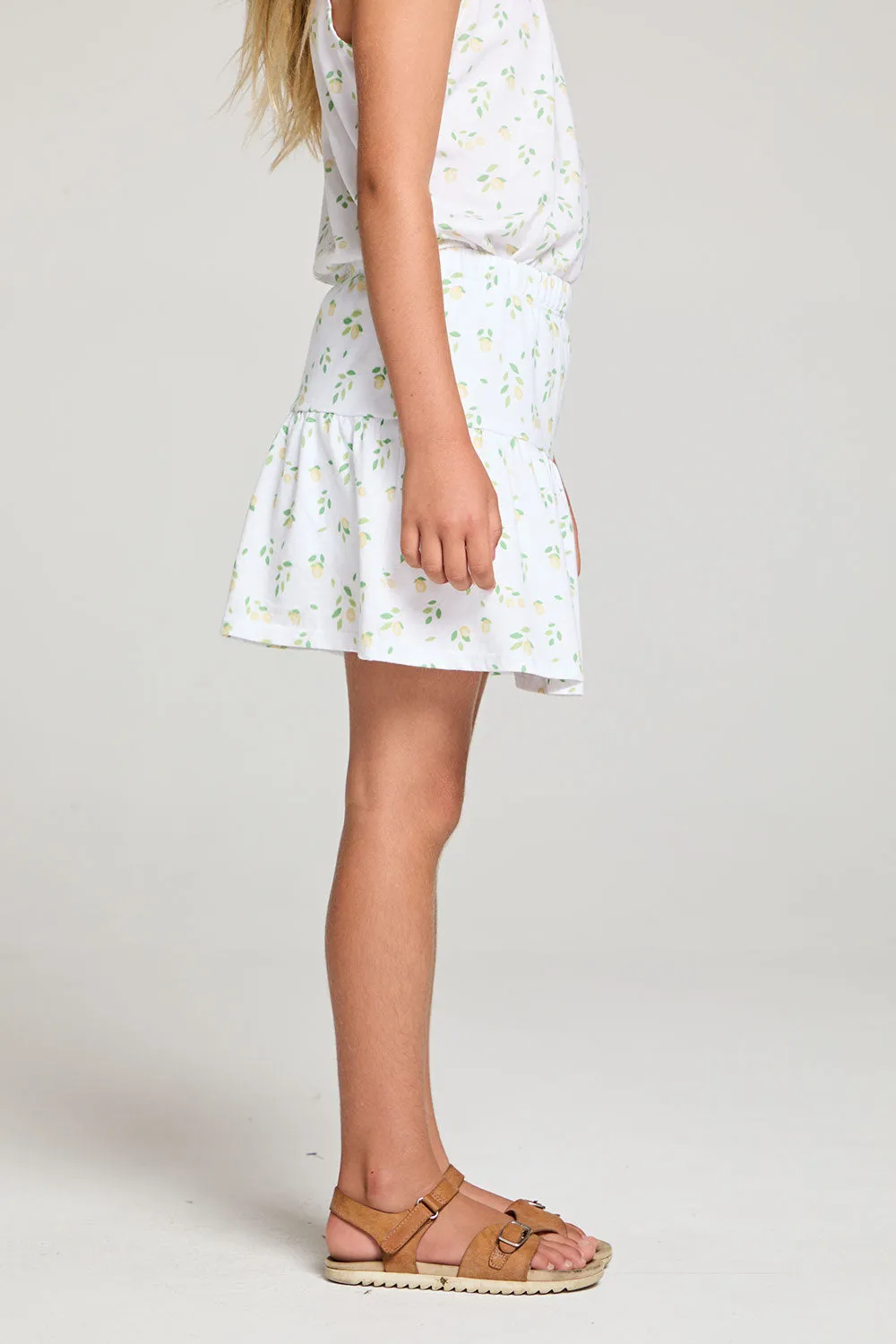 Allover Lemons Girls Skort