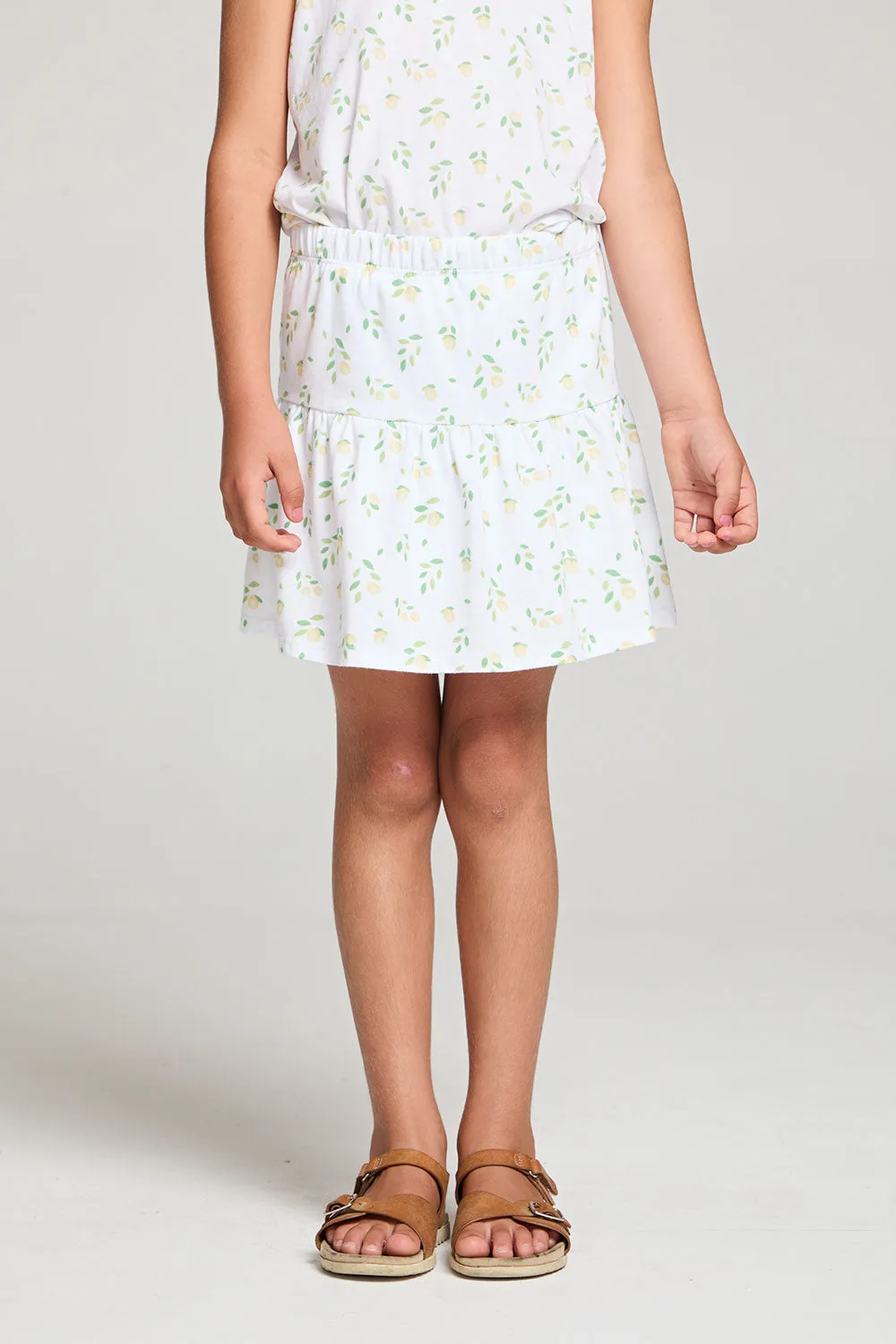 Allover Lemons Girls Skort