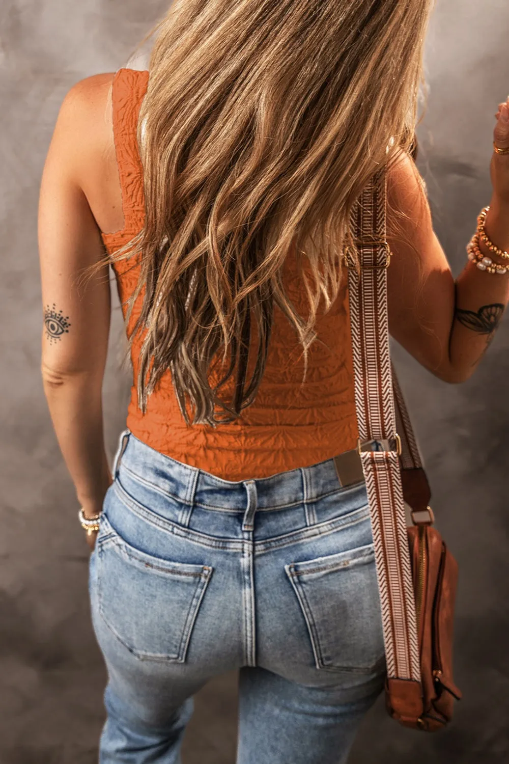 Andre Square Neck Wide Strap Tank