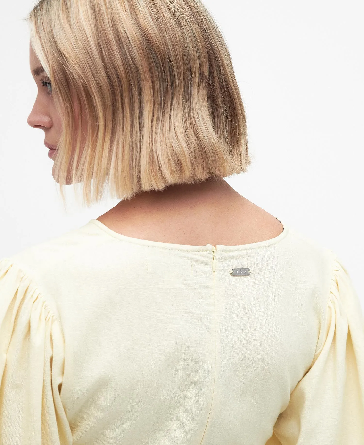 Annie Midi Dress Lemon Souffle