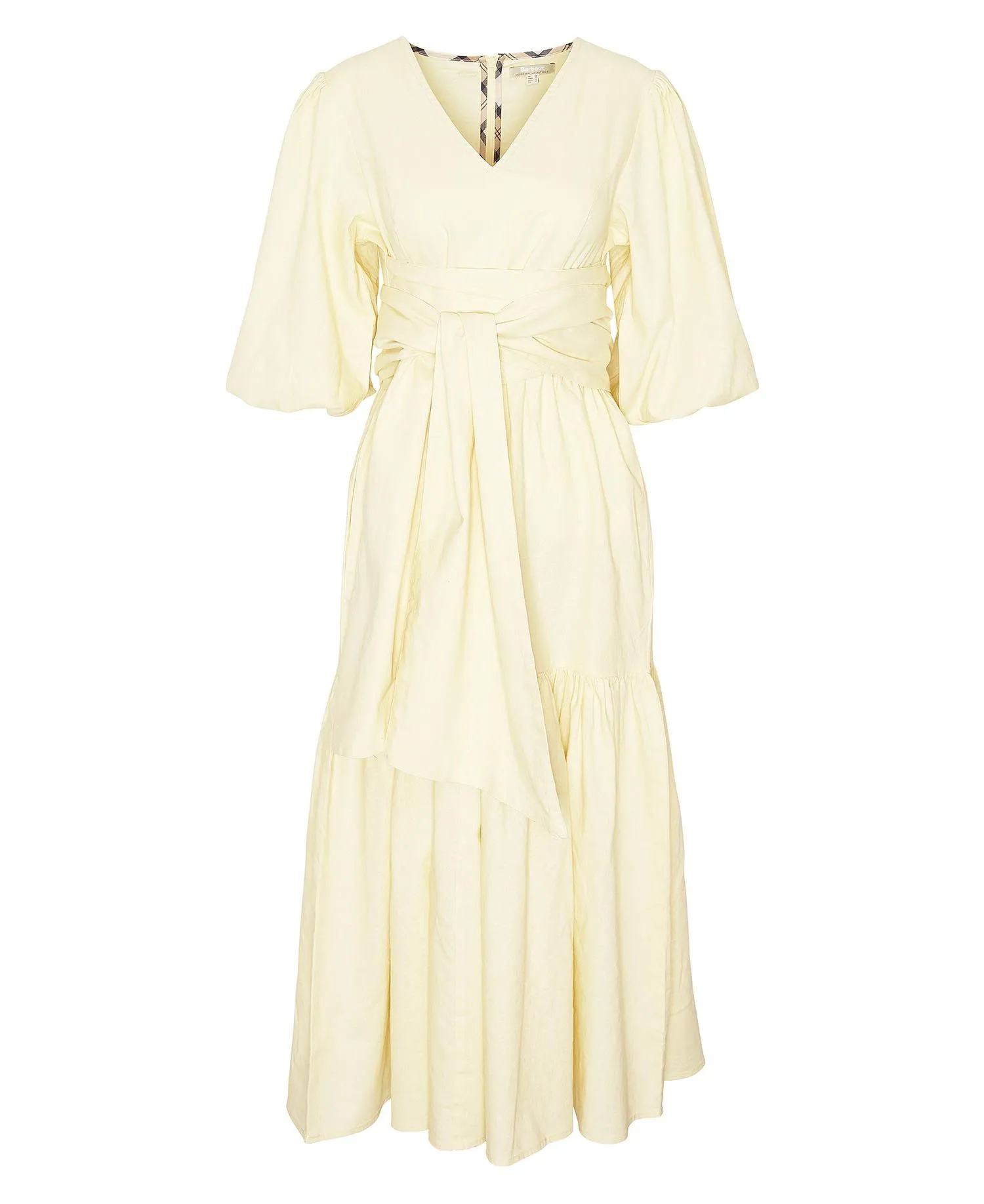Annie Midi Dress Lemon Souffle