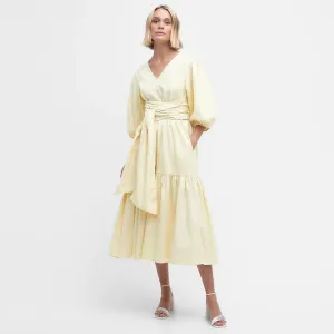 Annie Midi Dress Lemon Souffle