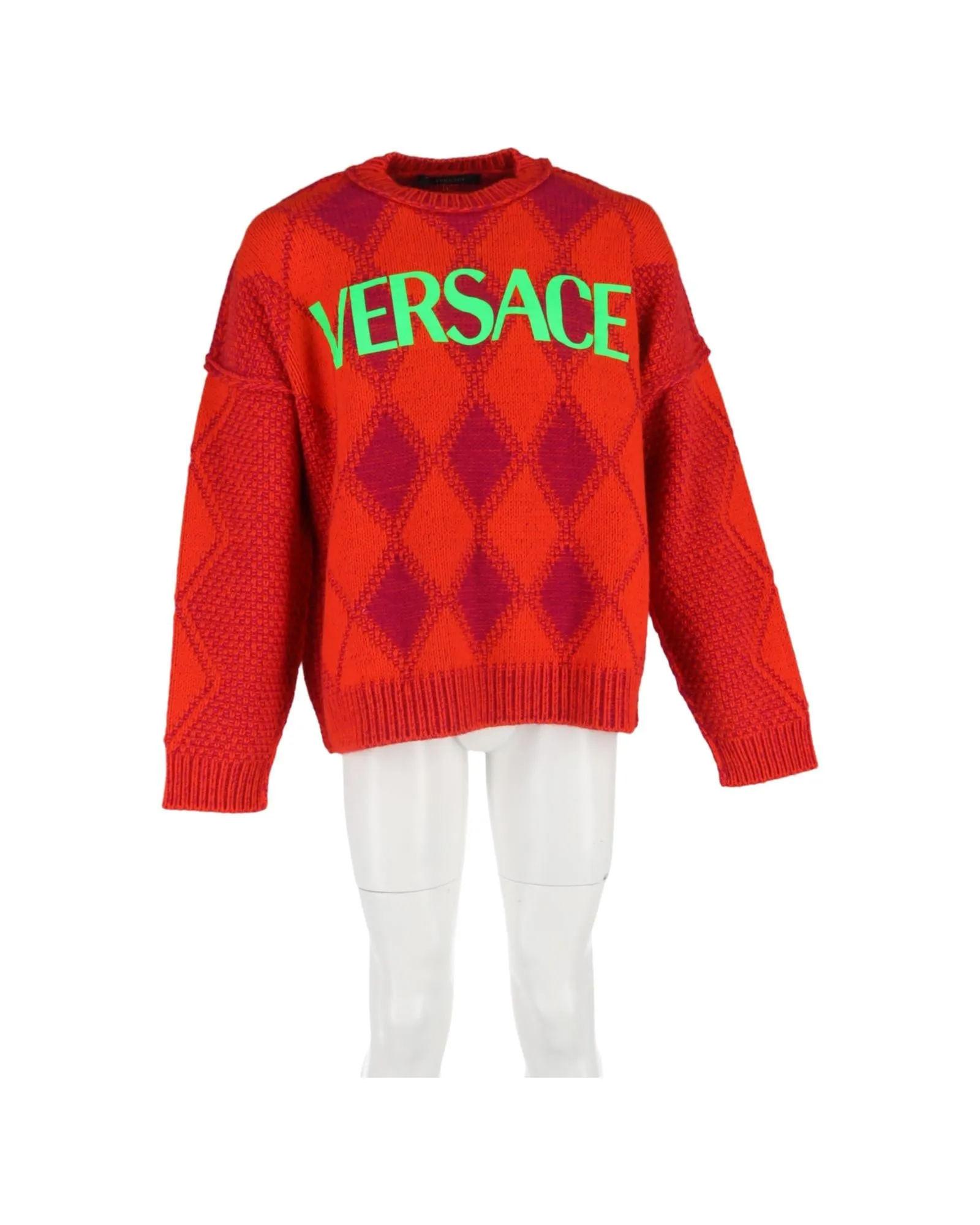 Argyle Knit Pullover Sweater