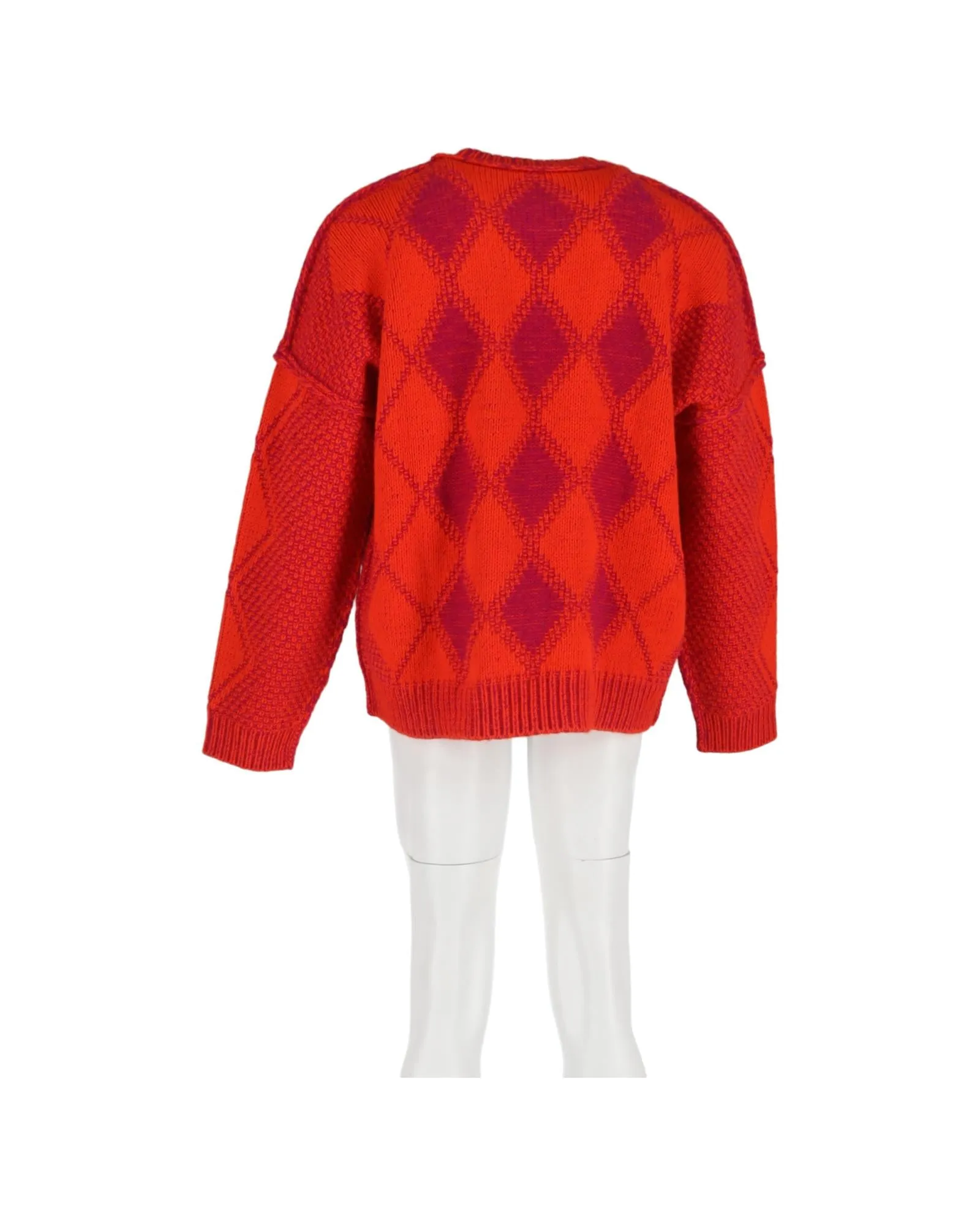 Argyle Knit Pullover Sweater