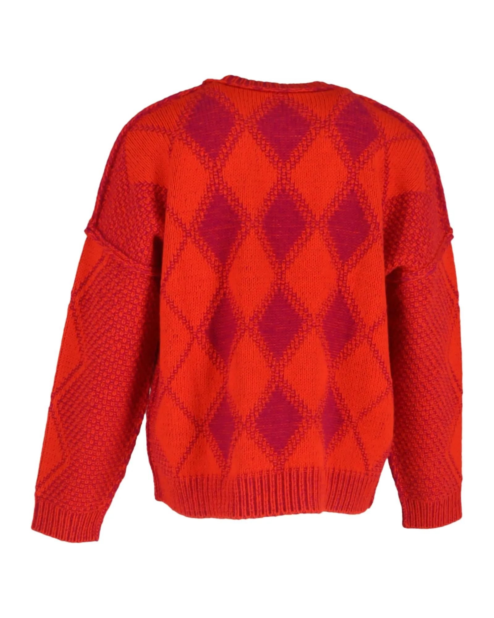 Argyle Knit Pullover Sweater