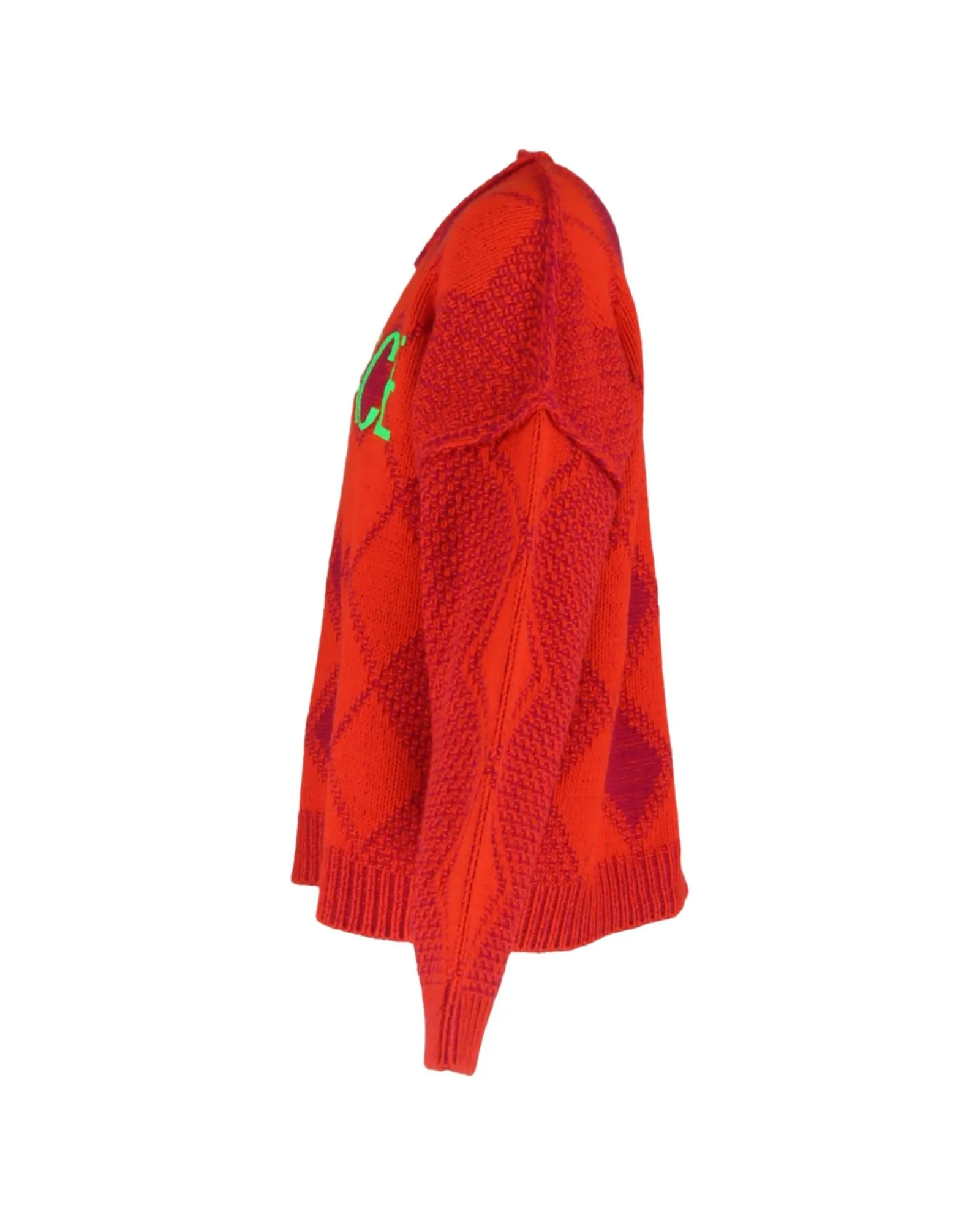Argyle Knit Pullover Sweater