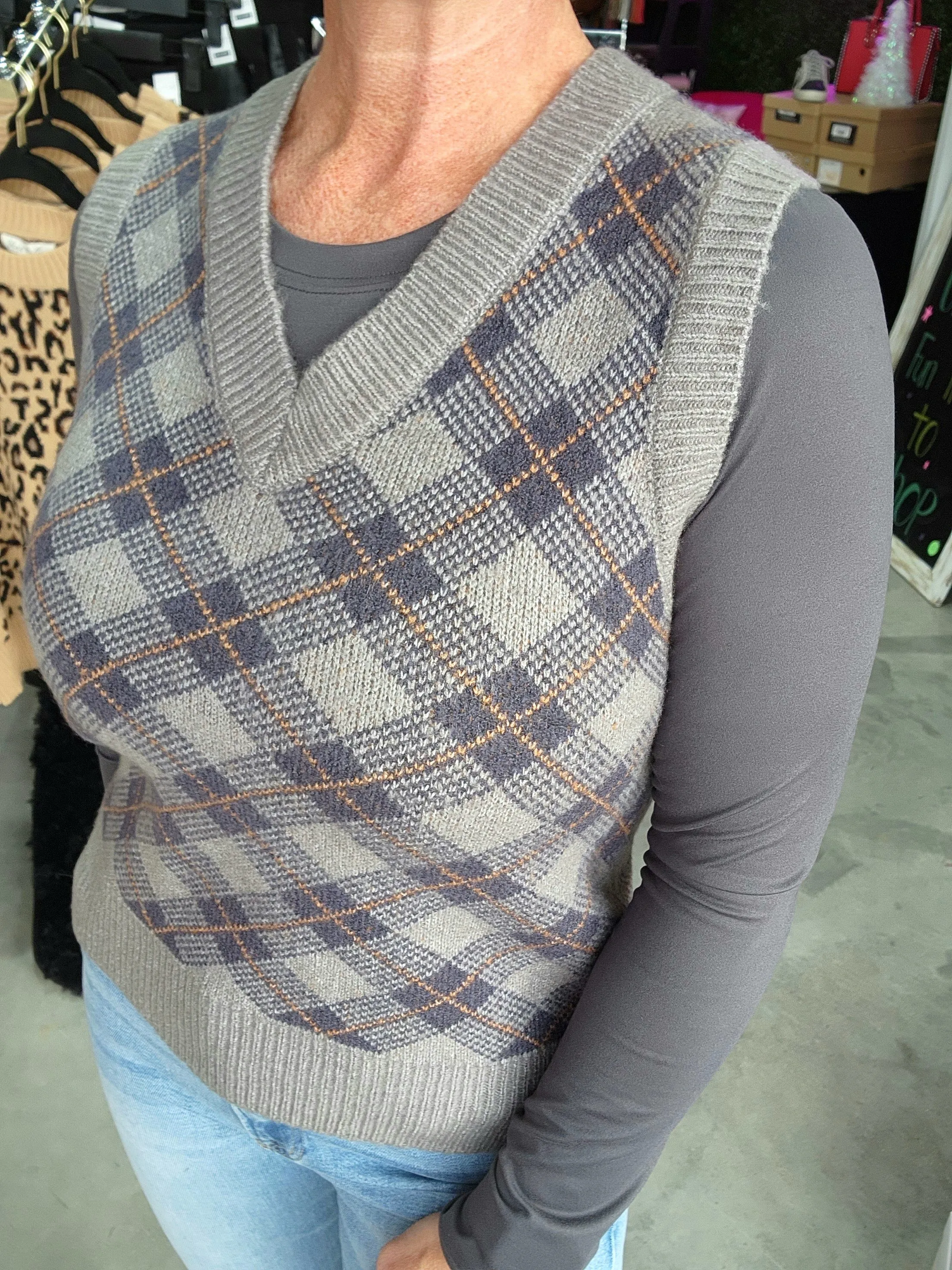 Argyle Sweater Vest