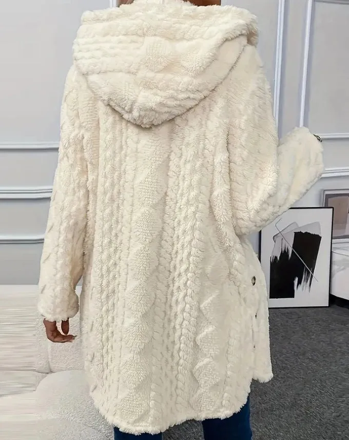 Argyle wool coat