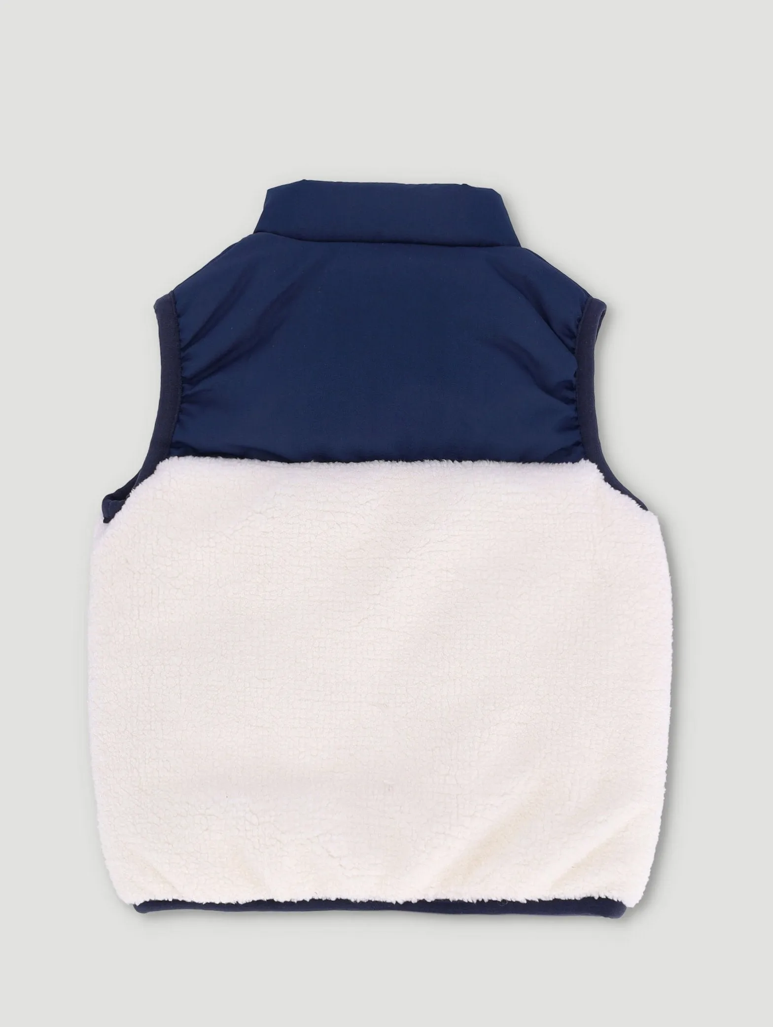 Baby Boys Sleeveless Puffer Jacket - Navy