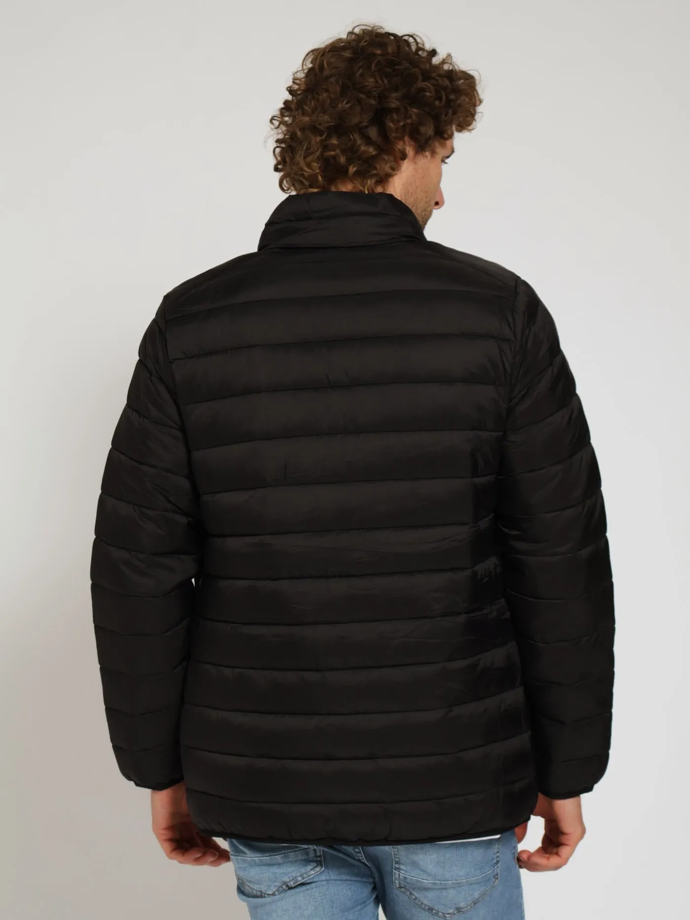 Basic Puffer Jacket - Black