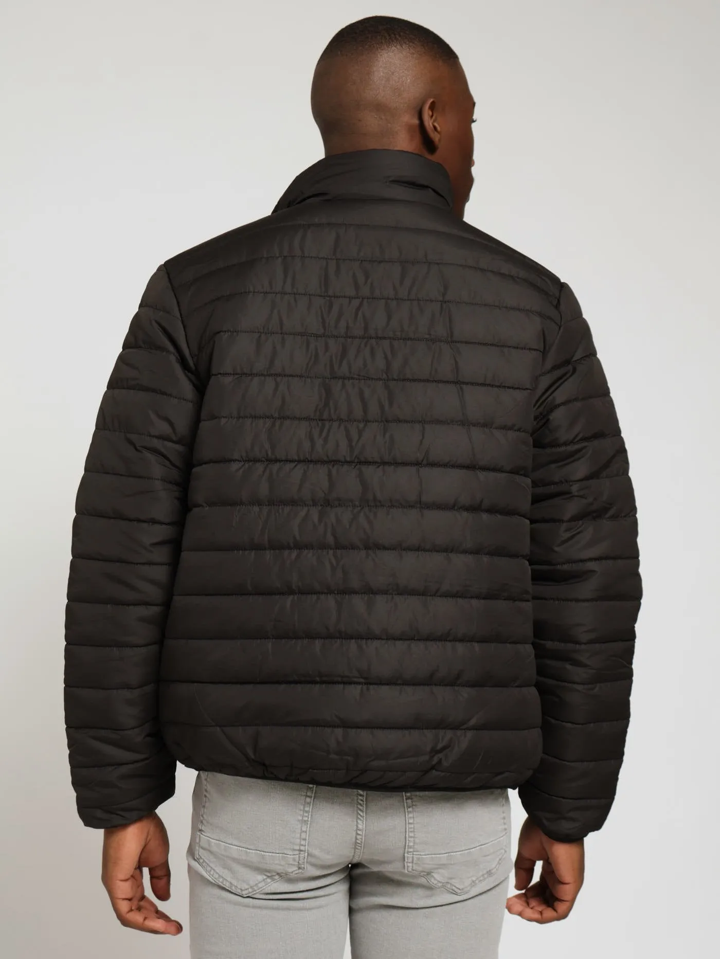 Basic Puffer Jacket - Black