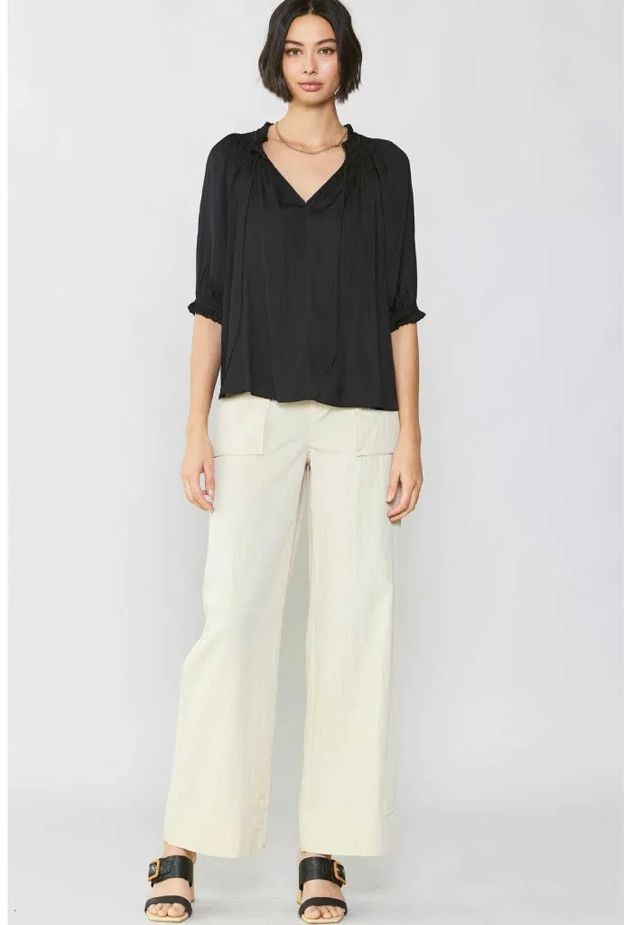 Bella Blouse-Black