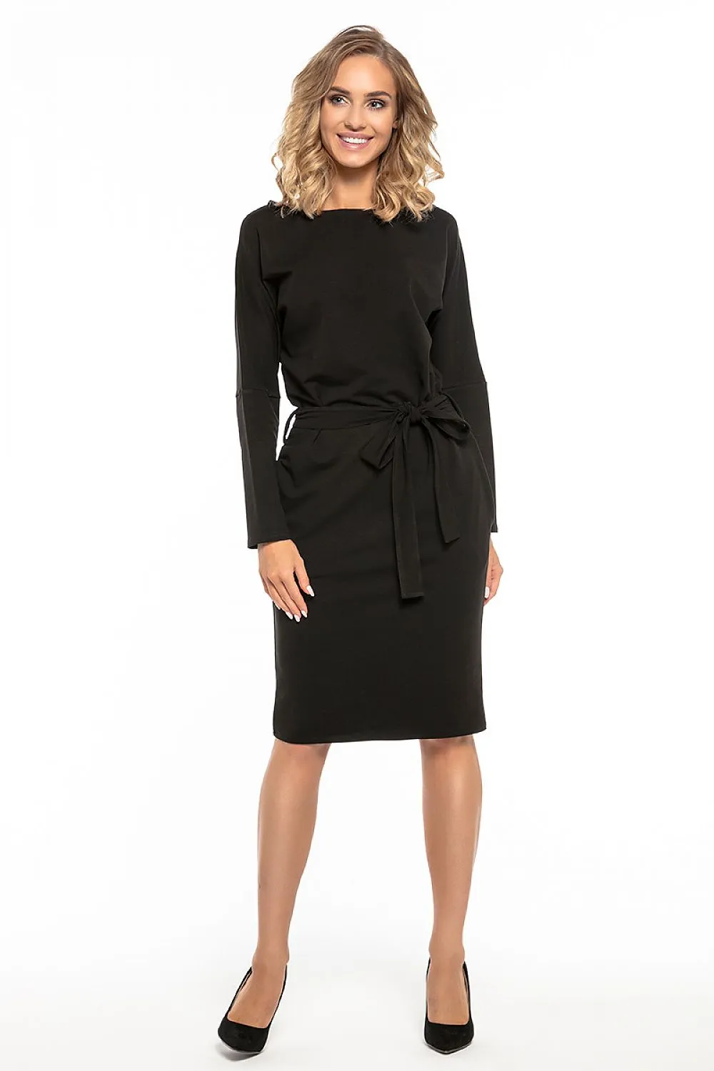 Belted Cotton Kimono Dress