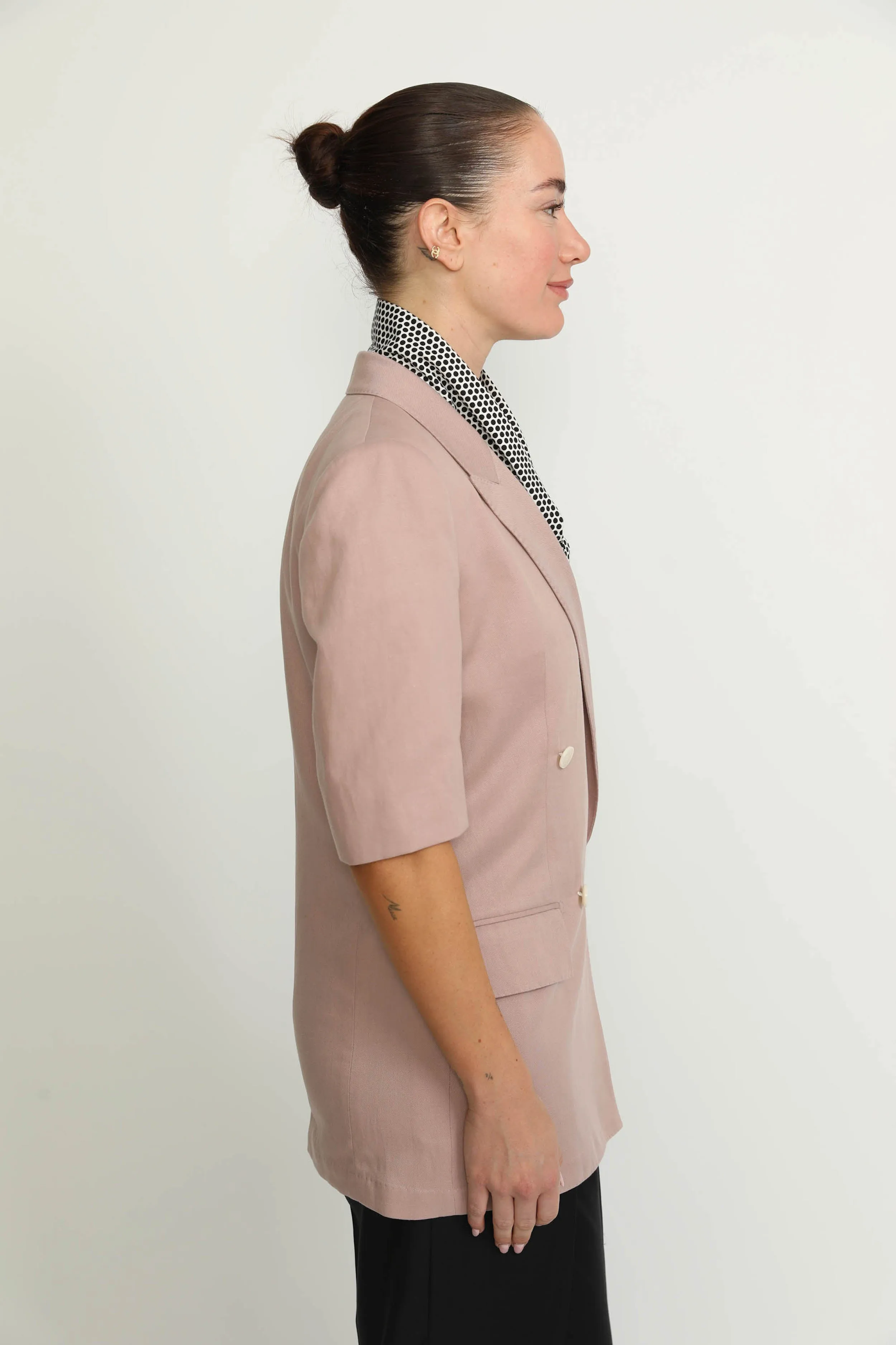 Bern Jacket - Bern Powder Pink Double Breasted Jacket