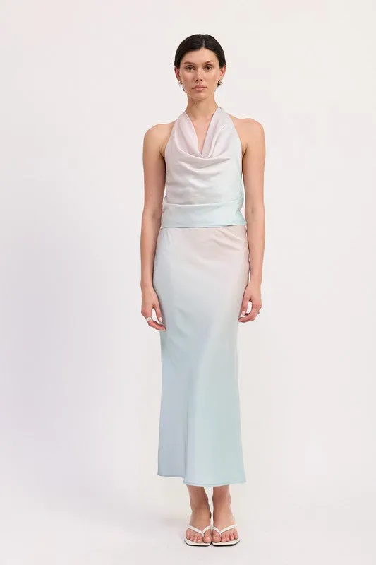 BIAS HALTER NECK TOP