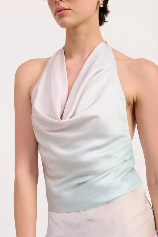 BIAS HALTER NECK TOP