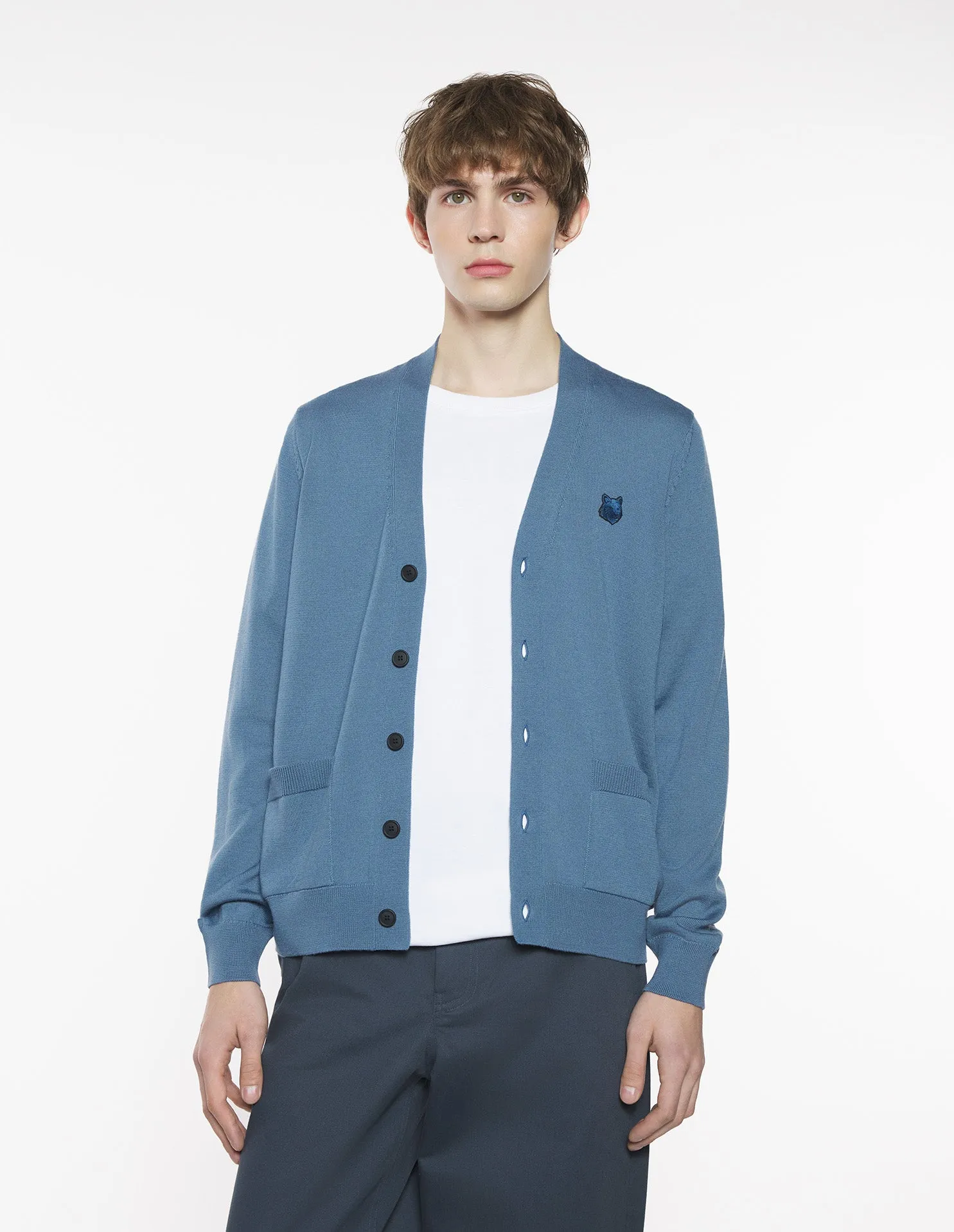 BOLD FOX HEAD PATCH REGULAR CARDIGAN
