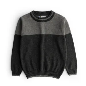 Boys Grey Wool Sweater