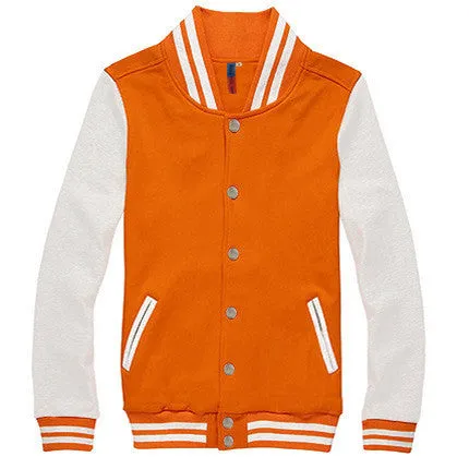 Brand Clothing Baseball Jacket Men Sweatshirt College Sportswear Jackets Casual Slim Fit Jacket Mens Clothing 10 Colors