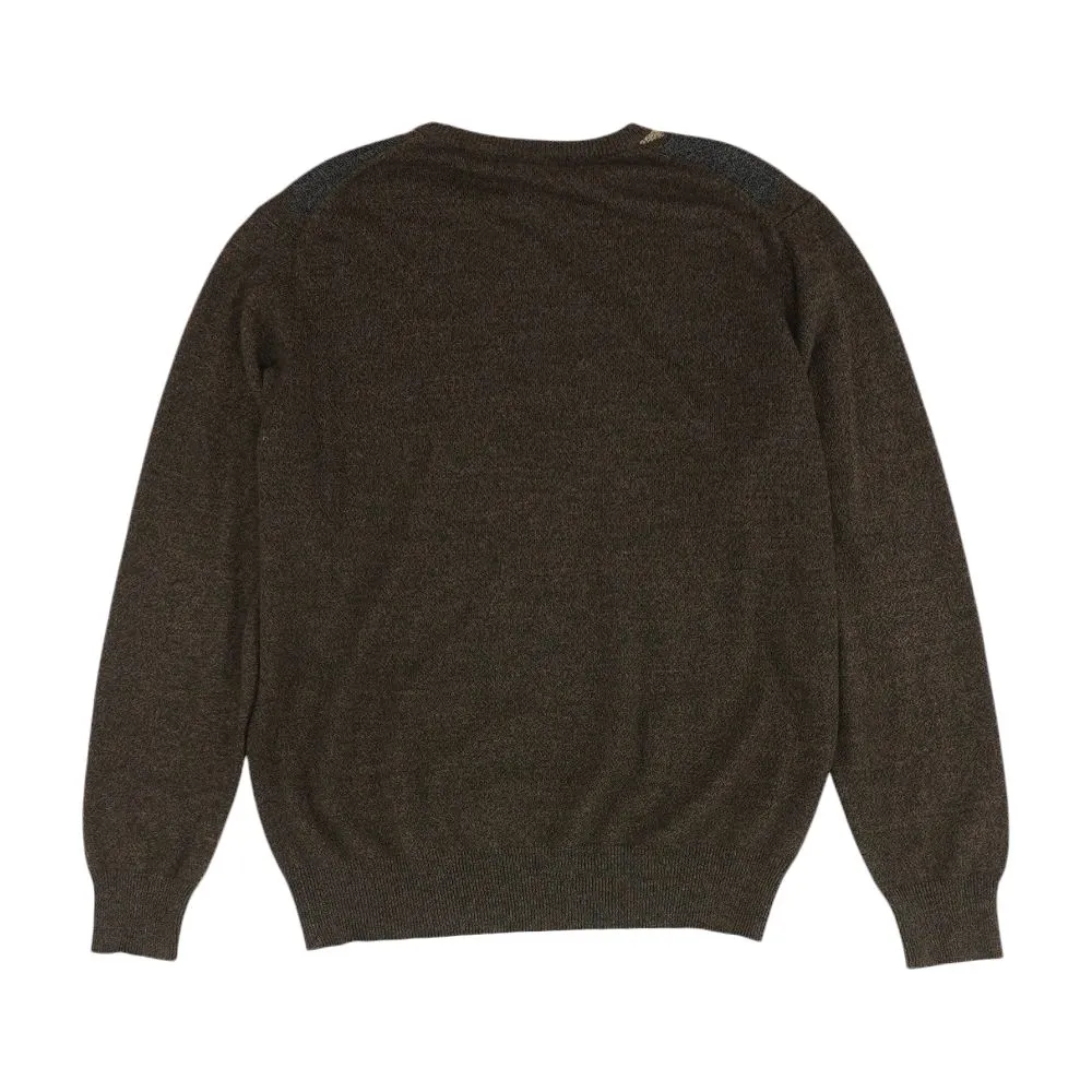 Brown Argyle Crewneck Sweater