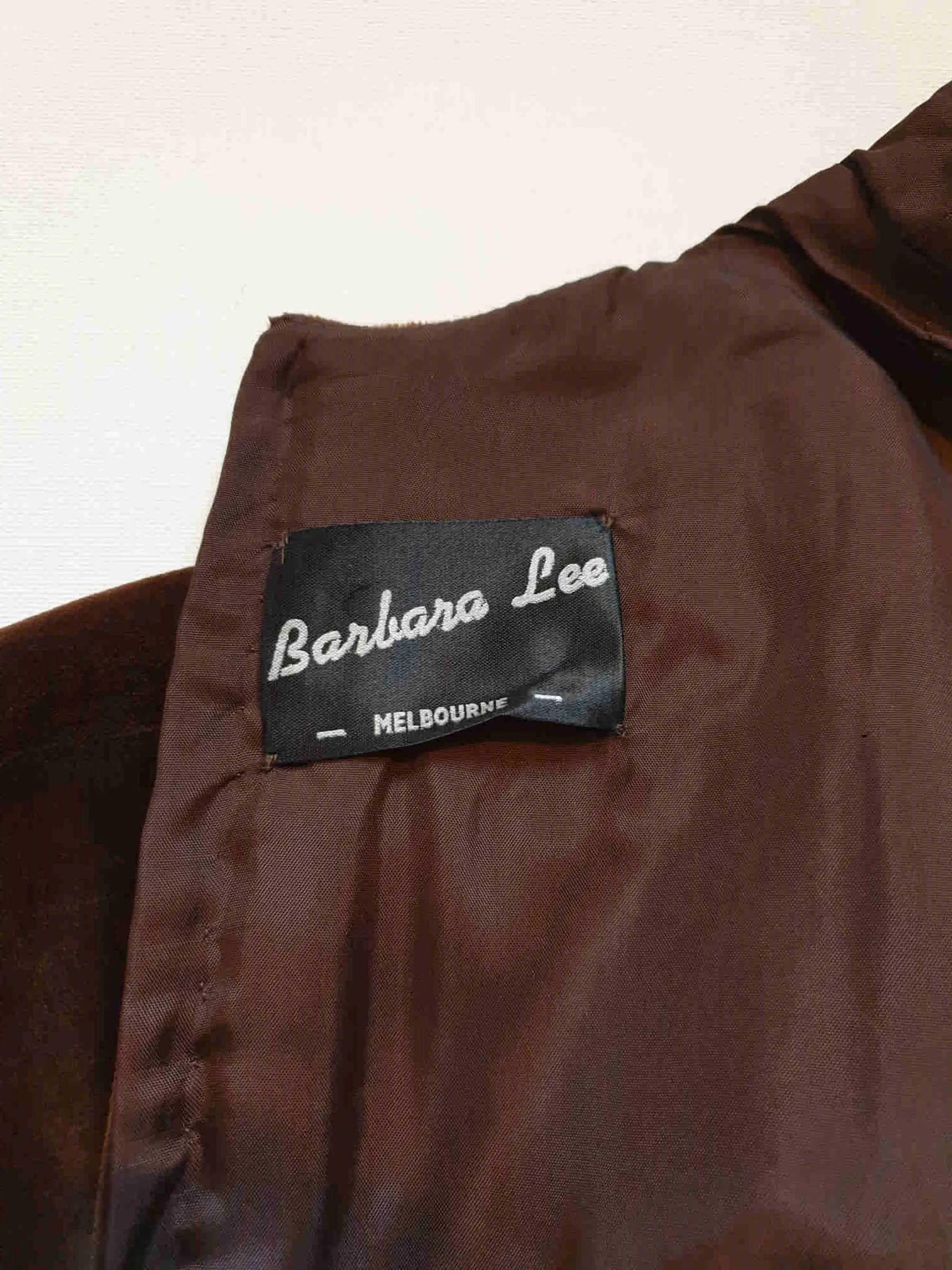 Brown Velvet Dress by Barbara Lee - M
