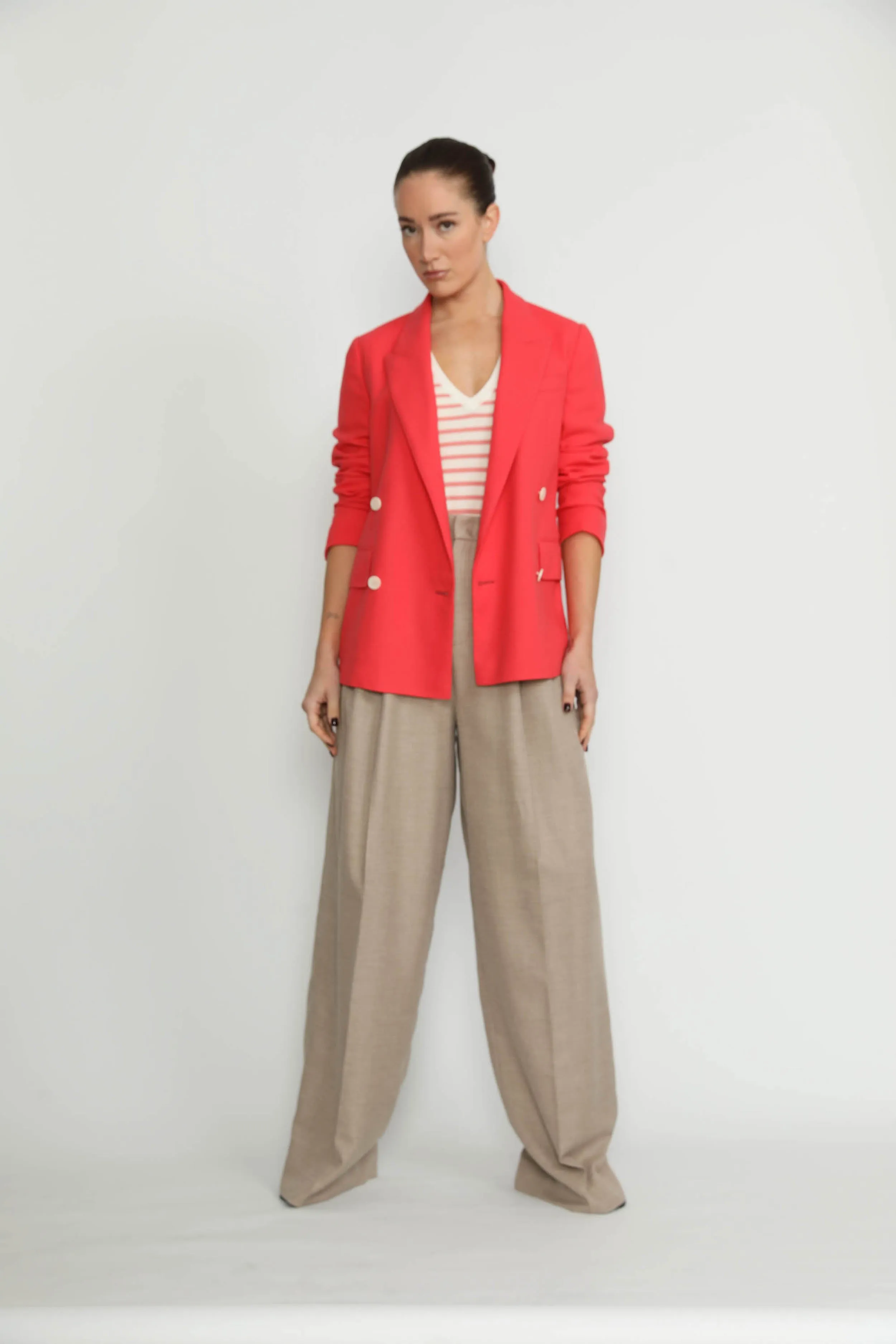 Brugg Jacket - Brugg Sweet Pink Double Breasted Jacket