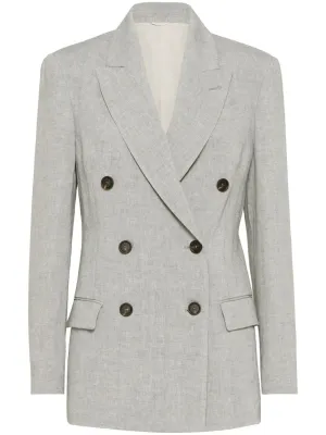 Brunello Cucinelli Jackets Light Grey
