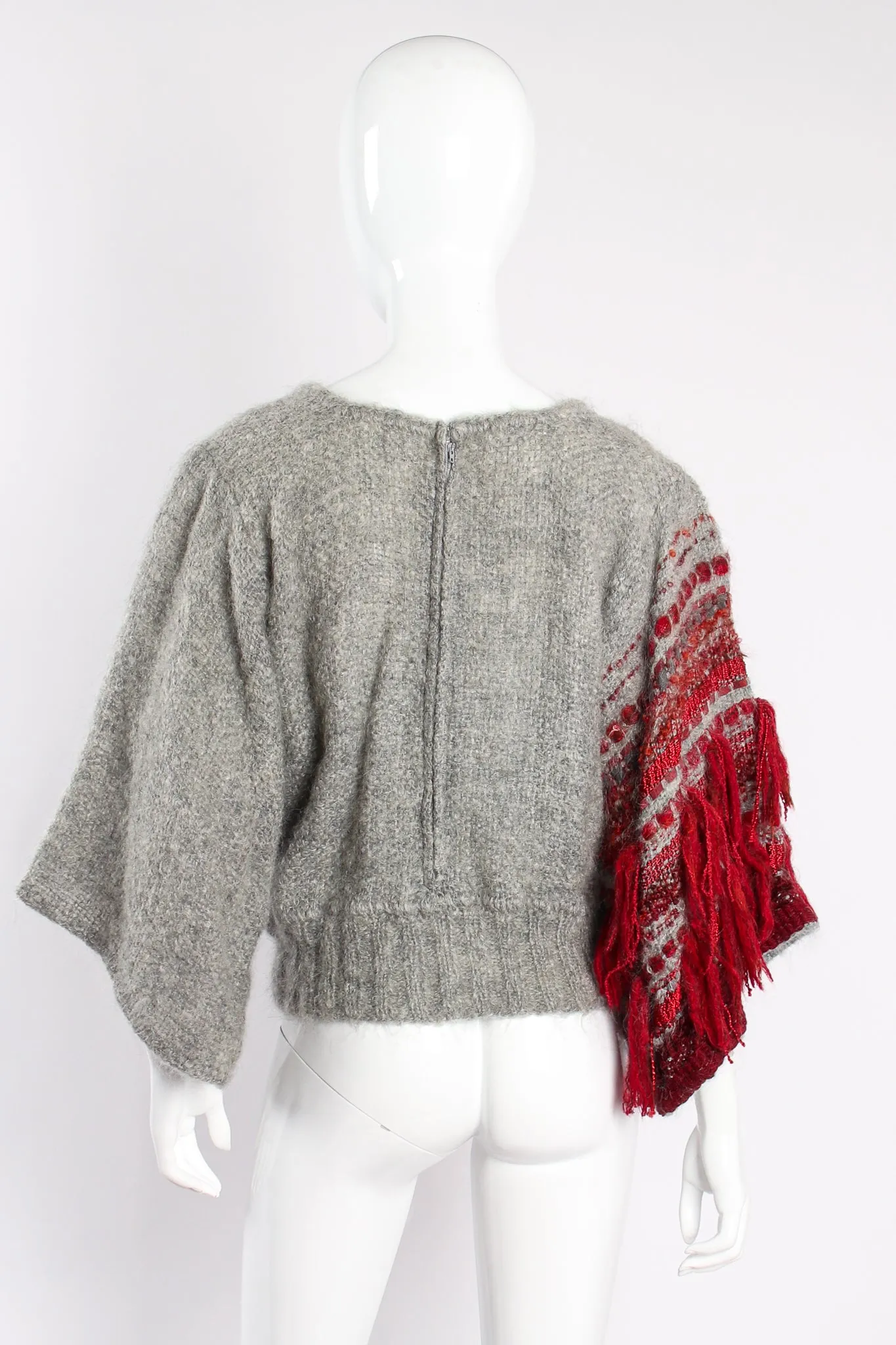 Brushed Yarn Fringe Top & Skirt Set