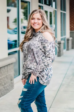 Caring About You Cold Shoulder Top