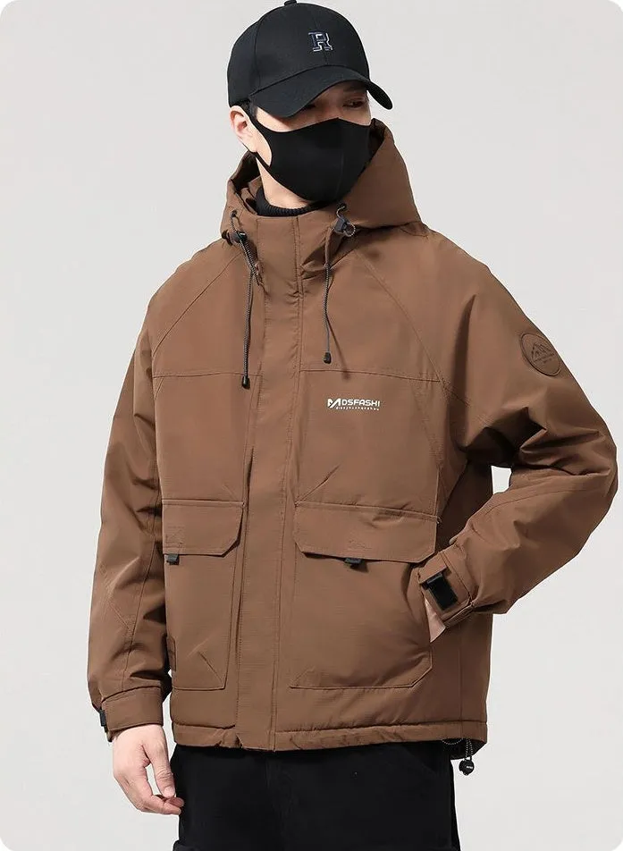 Casual Padded Puffer Jacket for Men Perfect for Rainy Weather