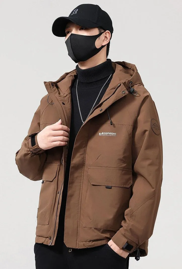 Casual Padded Puffer Jacket for Men Perfect for Rainy Weather