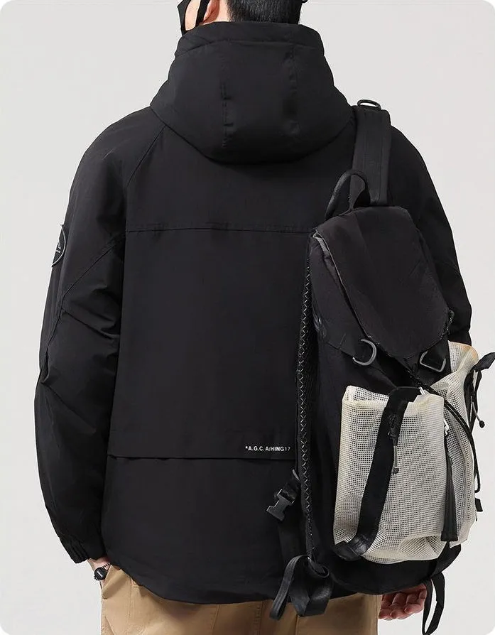 Casual Padded Puffer Jacket for Men Perfect for Rainy Weather