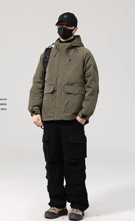 Casual Padded Puffer Jacket for Men Perfect for Rainy Weather